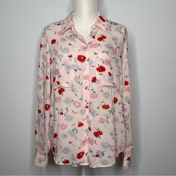 Samsøe Samsøe Milly Shirt Pink Garden Size M - Picture 1 of 8